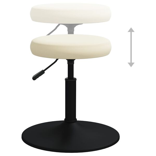 vidaXL spisebordsstole 4 stk. velour cremefarvet