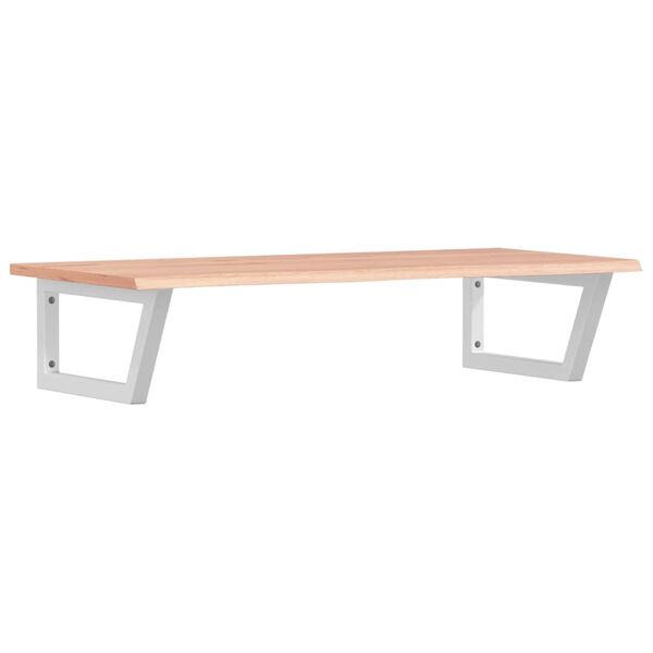 vidaXL badev&aelig;relseshylde st&aring;l og massivt egetr&aelig;