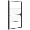 vidaXL brused&oslash;r 100x178 cm halvmatteret h&aelig;rdet glas sort