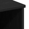 vidaXL Natbord med skuffe 2 pcs Sort eg 50 x 32 x 60cm Konstrueret tr&aelig;