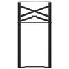 vidaXL &Oslash;l Bordben 2 pcs Sort 39 x 3 x 75 cm Pulverlakeret st&aring;l
