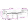 vidaXL juniorseng uden madras 90x190 cm massivt fyrretræ gyldenbrun