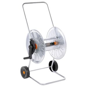 vidaXL slangetromle til 80 m 1/2" eller 50 m 3/4" slange st&aring;l