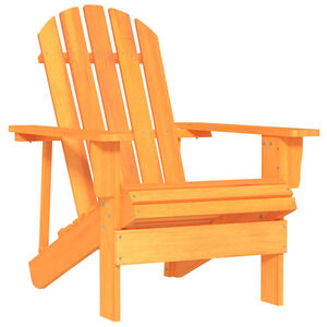 vidaXL Adirondack-havestol massivt grantr&aelig; orange