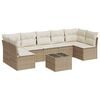 vidaXL sofas&aelig;t til haven 8 dele med hynder polyrattan beige