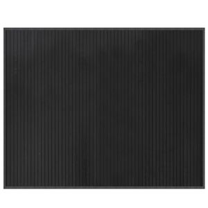 vidaXL gulvt&aelig;ppe 80x100 cm rektangul&aelig;r bambus gr&aring;