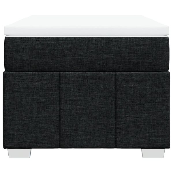 vidaXL kontinentalseng med madras 90x190 cm stof sort