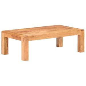 vidaXL sofabord 110x60x35 cm massivt akacietr&aelig; med honningfinish