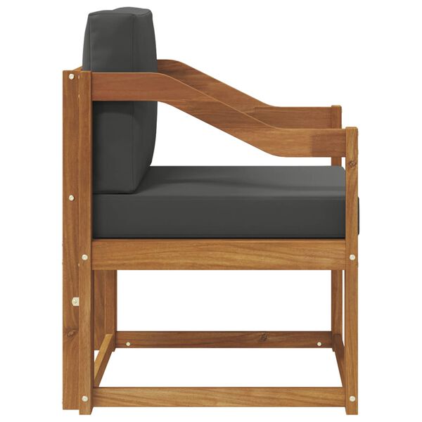 vidaXL Udend&oslash;rs sofa Soli Akacietr&aelig; og polyester Naturfarvet