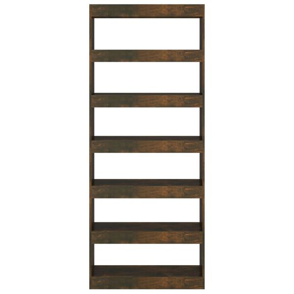 vidaXL bogreol/rumdeler 80x30x198 cm konstrueret tr&aelig; r&oslash;get egetr&aelig;