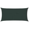 vidaXL Solsejl 2,5 x 6 m HDPE Rektangul&aelig;r M&oslash;rkegr&oslash;n