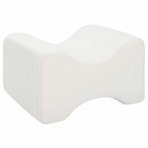vidaXL Knee Pillow Hvid Memory skum og polyester 26 x 21,5 x 15 cm