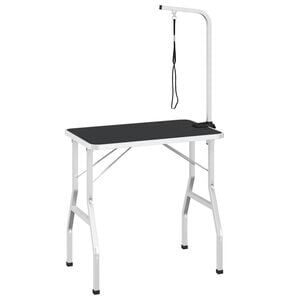 vidaXL vaske/trimmebord til k&aelig;ledyr just&eacute;rbart med sele