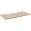vidaXL skrivebordsplade 80x40x2,5 cm massivt fyrretr&aelig;