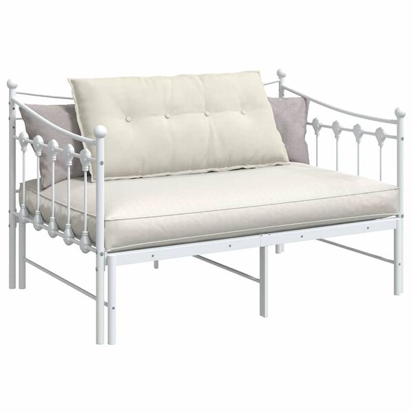 vidaXL Rygpude Creme 100 x 50 cm Velourstof