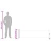 vidaXL sammenrullelig sidemarkise 60 x 300 cm cremefarvet
