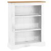 vidaXL reol tre hylder Corona-serien 81x29x150 cm fyrretr&aelig; hvid