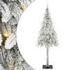 vidaXL Juletr&aelig; med 300 LED'er med stativ Hvid 210 cm PE og St&aring;l