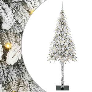 vidaXL Juletr&aelig; med 300 LED'er med stativ Hvid 210 cm PE og St&aring;l