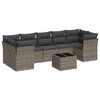 vidaXL sofas&aelig;t til haven 8 dele med hynder polyrattan gr&aring;
