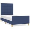 vidaXL sengeramme uden madras 100x200 cm stof bl&aring;