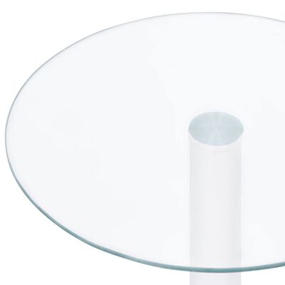 vidaXL sofabord 40 cm hærdet glas transparent
