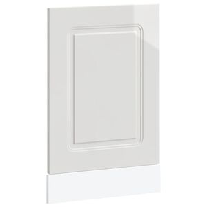vidaXL l&aring;ge til opvaskemaskine Kalmar 45x1,5x57 cm hvid h&oslash;jglans