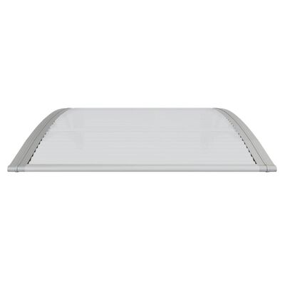 vidaXL dørbaldakin 100x75 cm polycarbonat grå og transparent