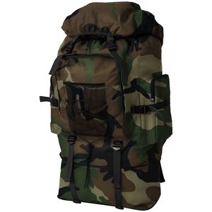 vidaXL Milit&aelig;rygs&aelig;k XXL 100 l Camouflage