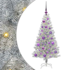 vidaXL Juletr&aelig; S&oslash;lv 120 cm PET