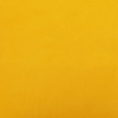vidaXL fodskammel 78x56x32 cm fløjl gul