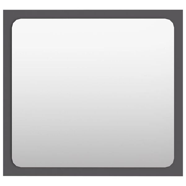 vidaXL badeværelsesspejl 40x1,5x37 cm spånplade grå