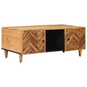 vidaXL Sofabord Brun 100 x 54 x 40 cm Massivt mangotr&aelig;