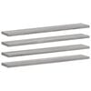 vidaXL v&aelig;ghylder 4 stk. 60x10x1,5 cm konstrueret tr&aelig; gr&aring; sonoma-eg