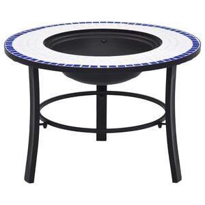 vidaXL b&aring;lfad mosaik 68 cm keramik bl&aring; og hvid