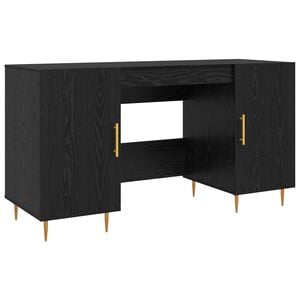 vidaXL Bord Sort eg Konstrueret tr&aelig; 140 x 50 x 75 cm