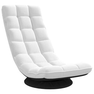 vidaXL drejelig gulvstol 70x51x79 cm stof hvid