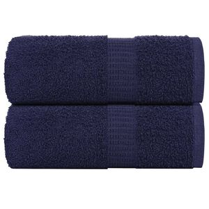 vidaXL vaskeh&aring;ndkl&aelig;der FROGN 2 stk. marinebl&aring; 30x30 cm 360 gsm