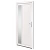 vidaXL hovedd&oslash;r 98x208 cm PVC hvid
