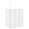 Brusev&aelig;g 70x120x137 cm L-formet 4 paneler foldbar
