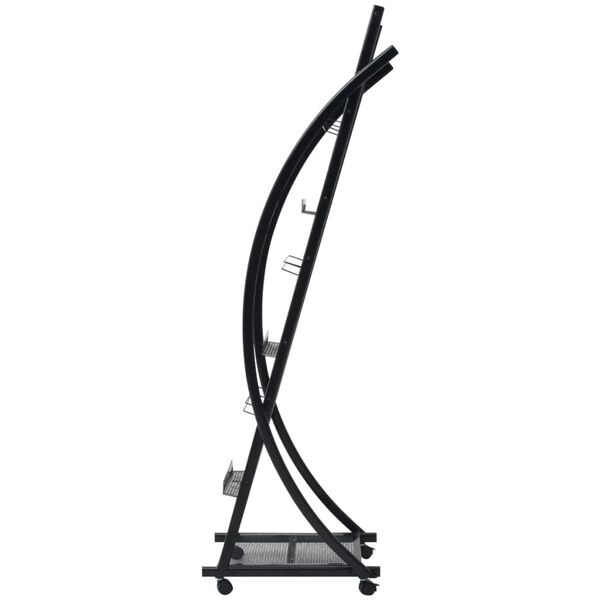 vidaXL magasinhylde 40 x 32 x 131 cm sort A4