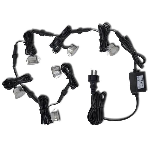 vidaXL LED-nedgravningsspots 6 stk. varmt hvidt lys