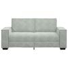 vidaXL 2-personers sofa 180x78x84 cm fl&oslash;jl lysegr&aring;