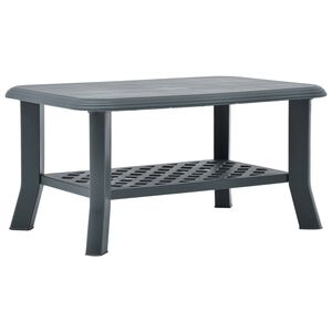 vidaXL sofabord 90 x 60 x 46 cm plastik gr&oslash;n