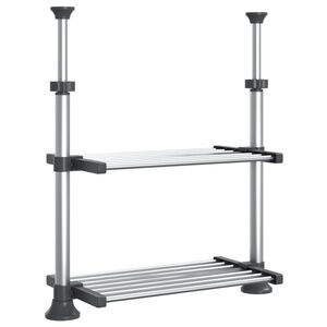 vidaXL k&oslash;kkenhylde 50x25(50-70) cm aluminium
