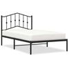 vidaXL sengeramme med sengegavl 100x190 cm metal sort