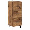 vidaXL Highboard Gammelt tr&aelig; 34,5 x 34 x 180 cm Konstrueret tr&aelig;