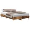 vidaXL sengestel uden madras 135x190 cm konstrueret tr&aelig; antikt tr&aelig;