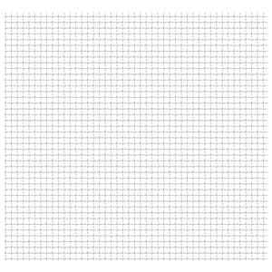 vidaXL rillet tr&aring;dnetspanel rustfrit st&aring;l 50x50 cm 11x11x2 mm