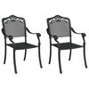 vidaXL Have Stol 2 stk. Sort Aluminium